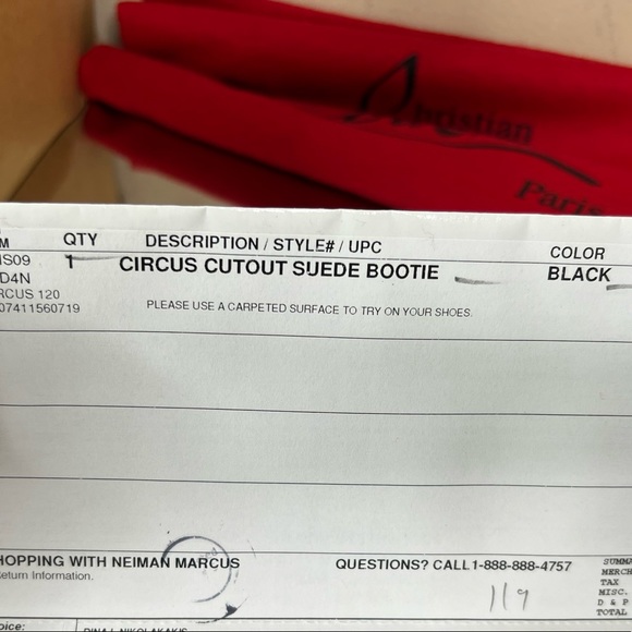 Christian Louboutin Black Mesh Heel Bootie - Picture 8 of 11